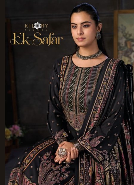 Ek Safar By Kilory Viscose Pashmina Dress Material